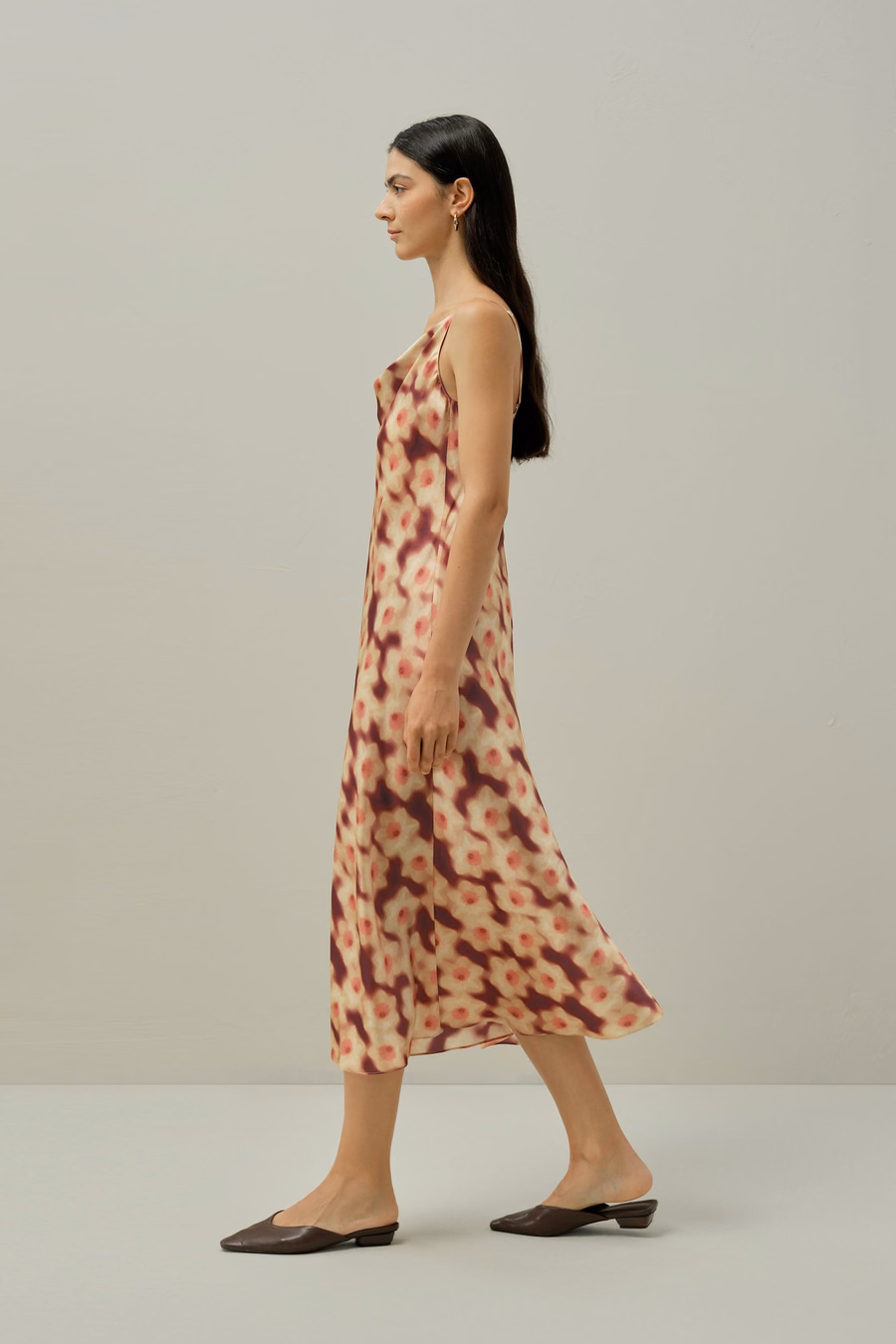Robe droite à imprimé jonquille - Fabriquée avec du Liberty Fabric