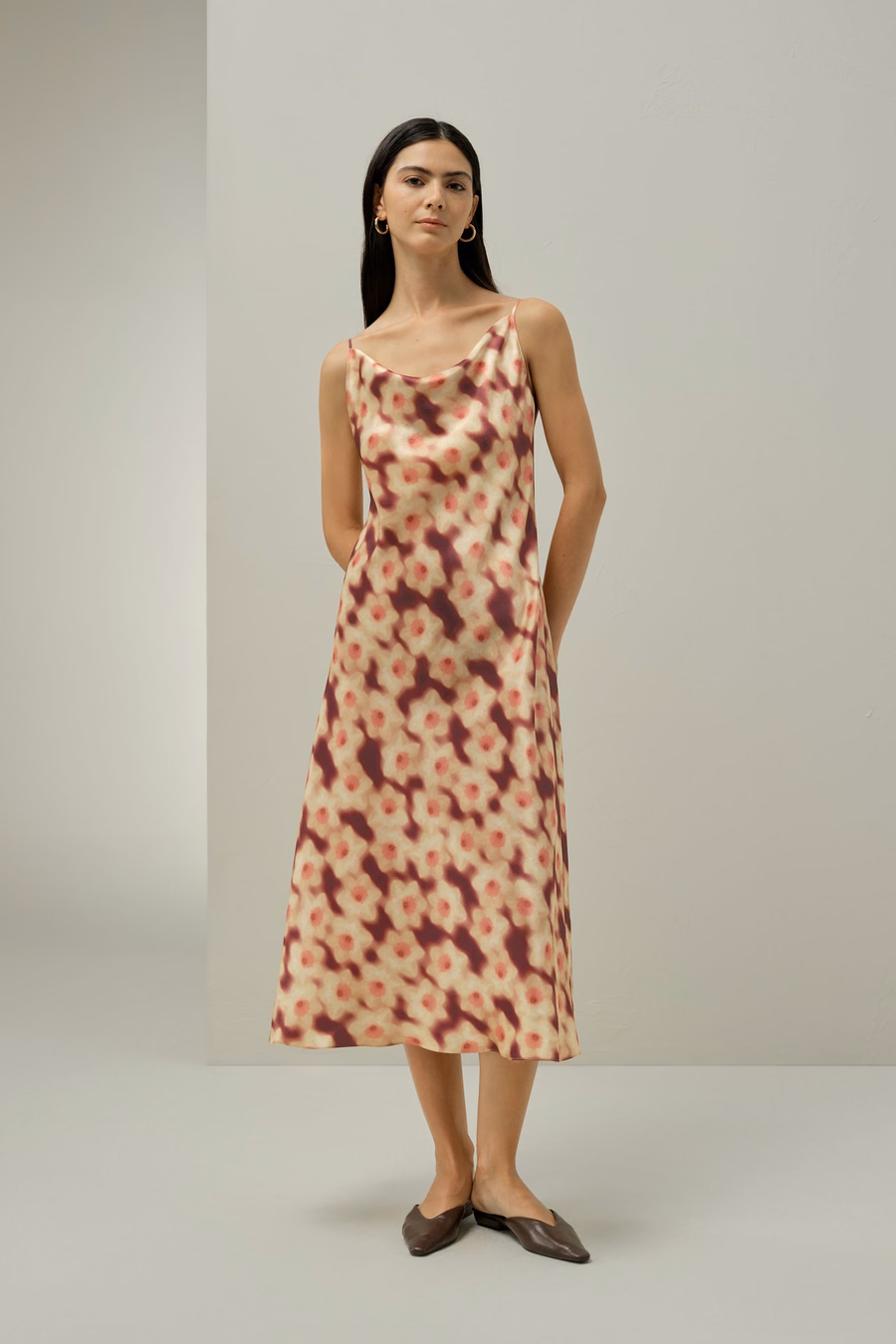 Robe droite à imprimé jonquille - Fabriquée avec du Liberty Fabric