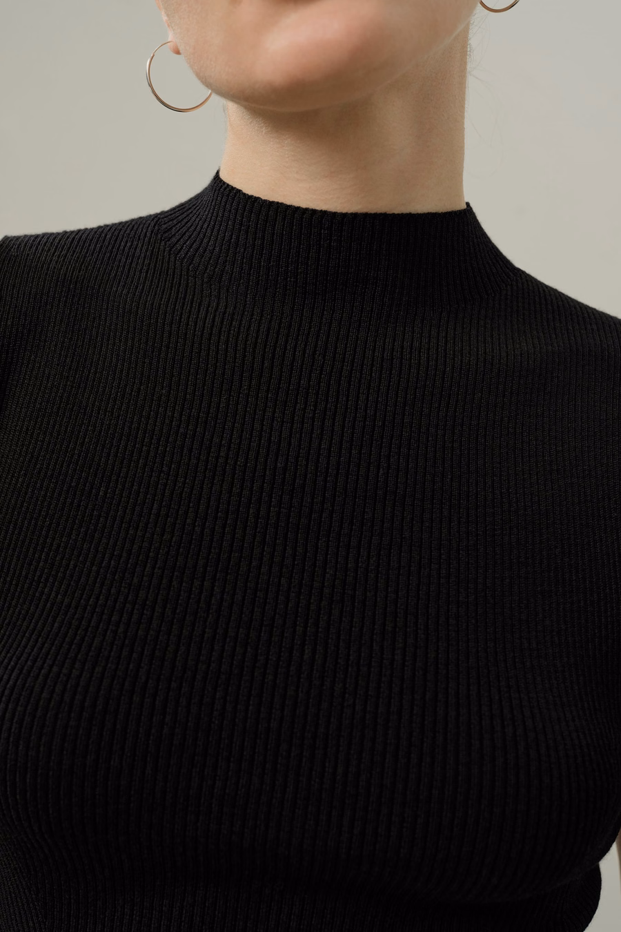 Gilet en laine lavable tricoté sans couture