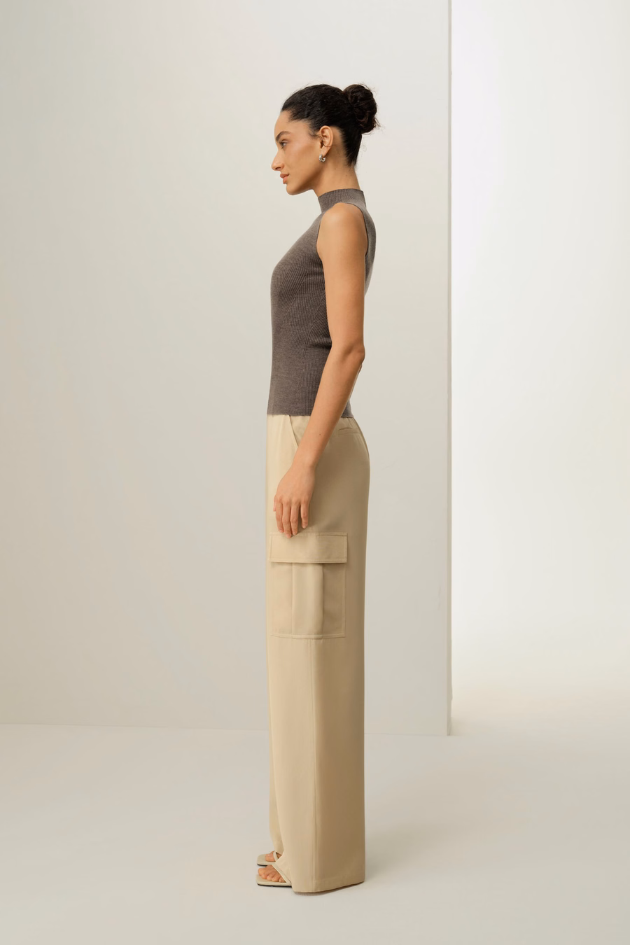 Gilet en laine lavable tricoté sans couture