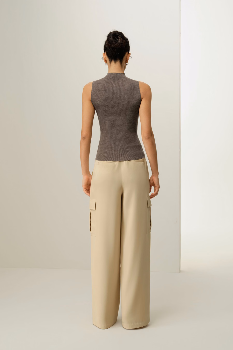 Gilet en laine lavable tricoté sans couture