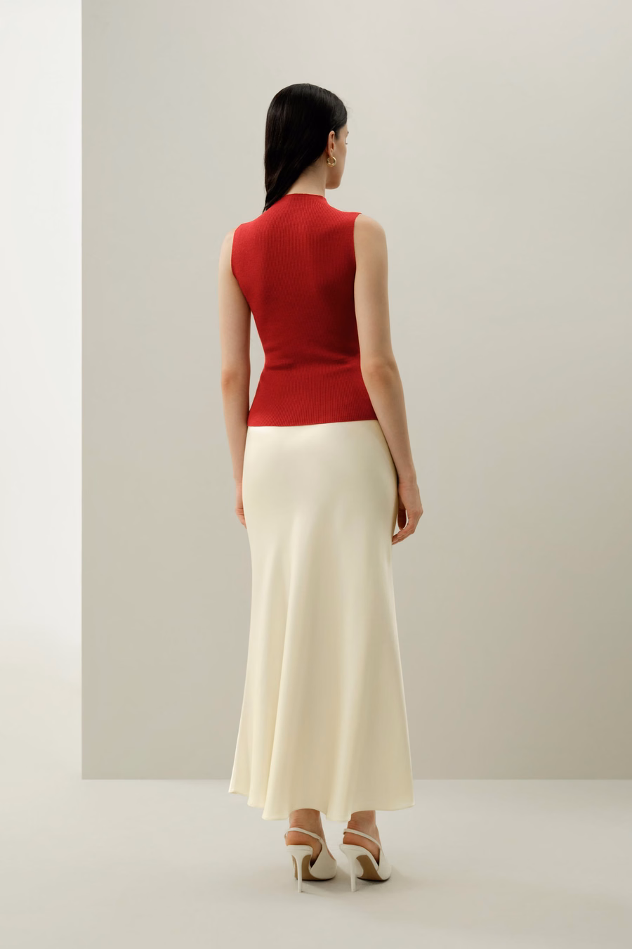 Gilet en laine lavable tricoté sans couture