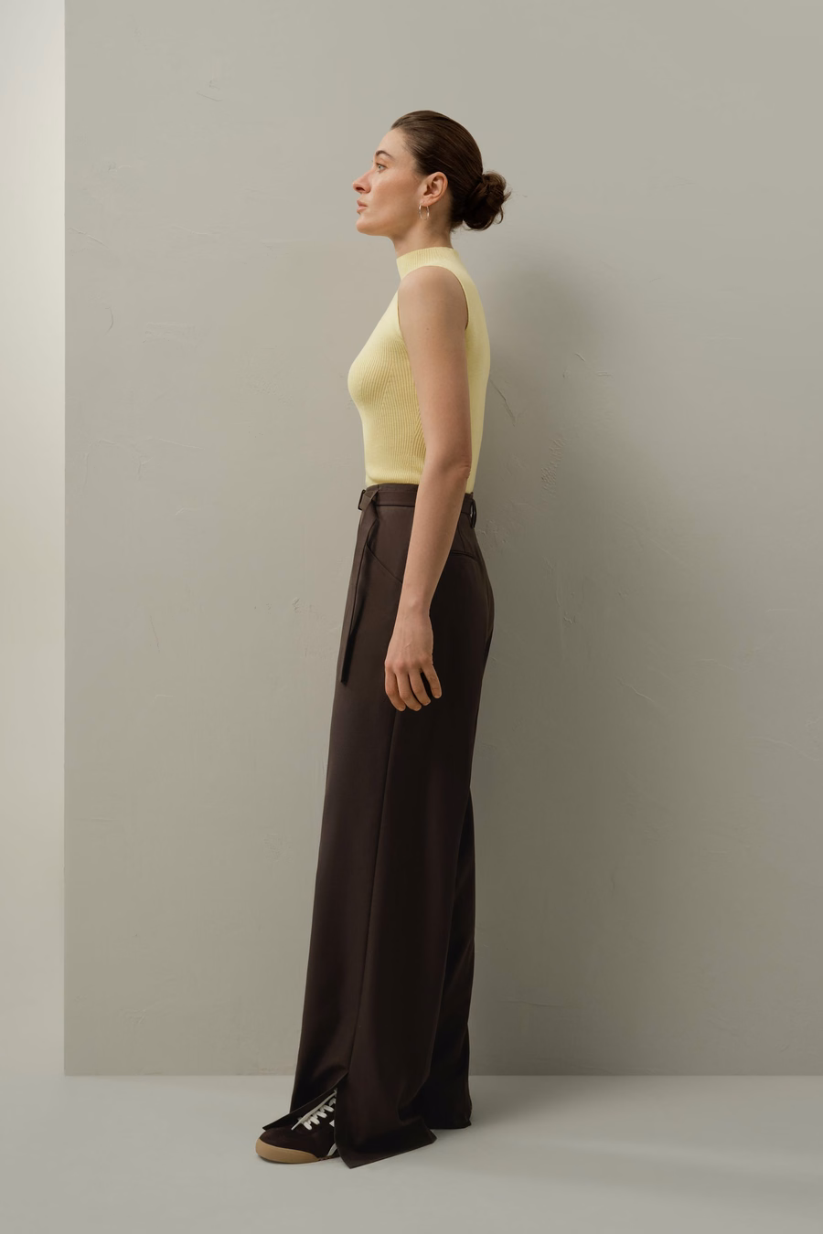 Gilet en laine lavable tricoté sans couture