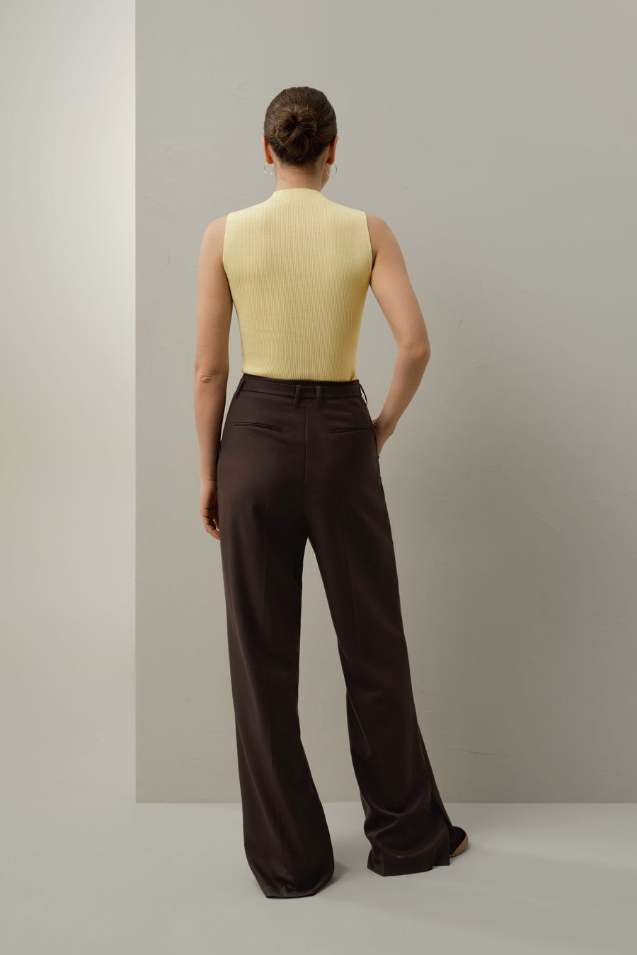 Gilet en laine lavable tricoté sans couture