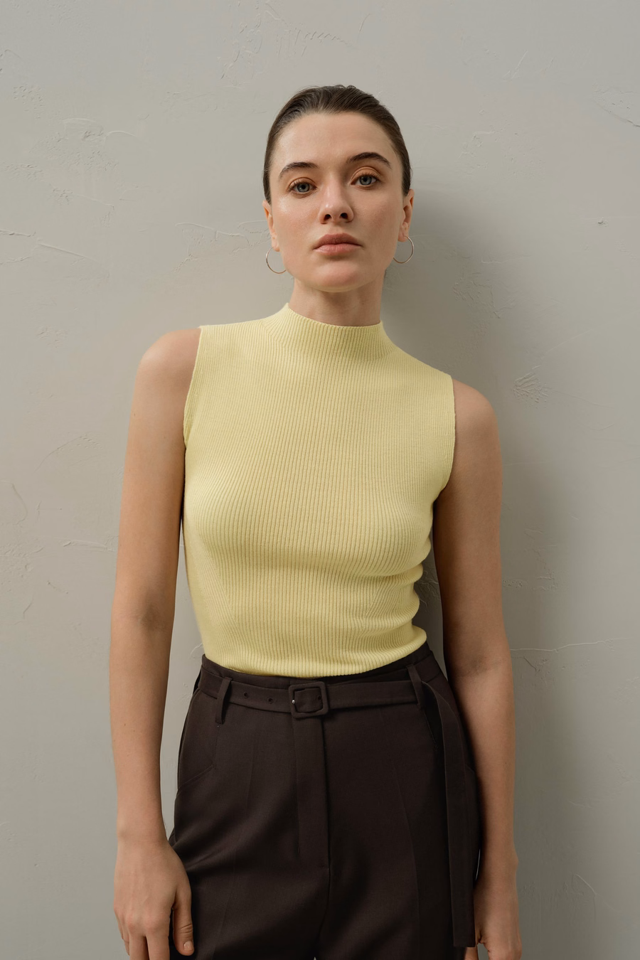 Gilet en laine lavable tricoté sans couture