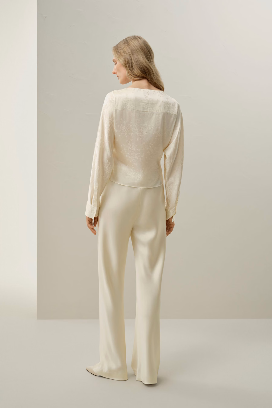 Blouse en soie jacquard YING