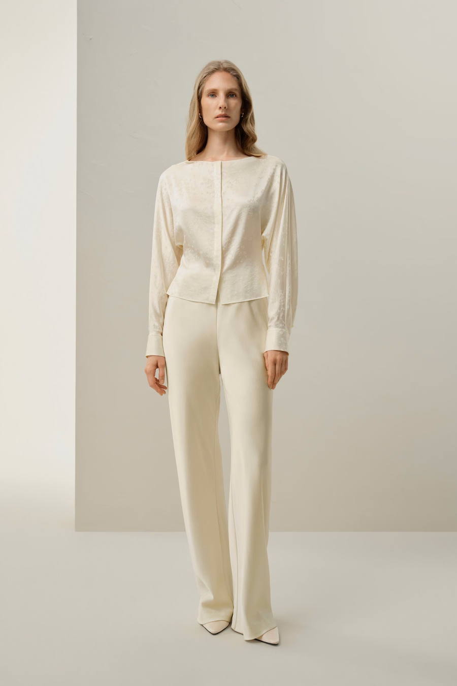 Blouse en soie jacquard YING