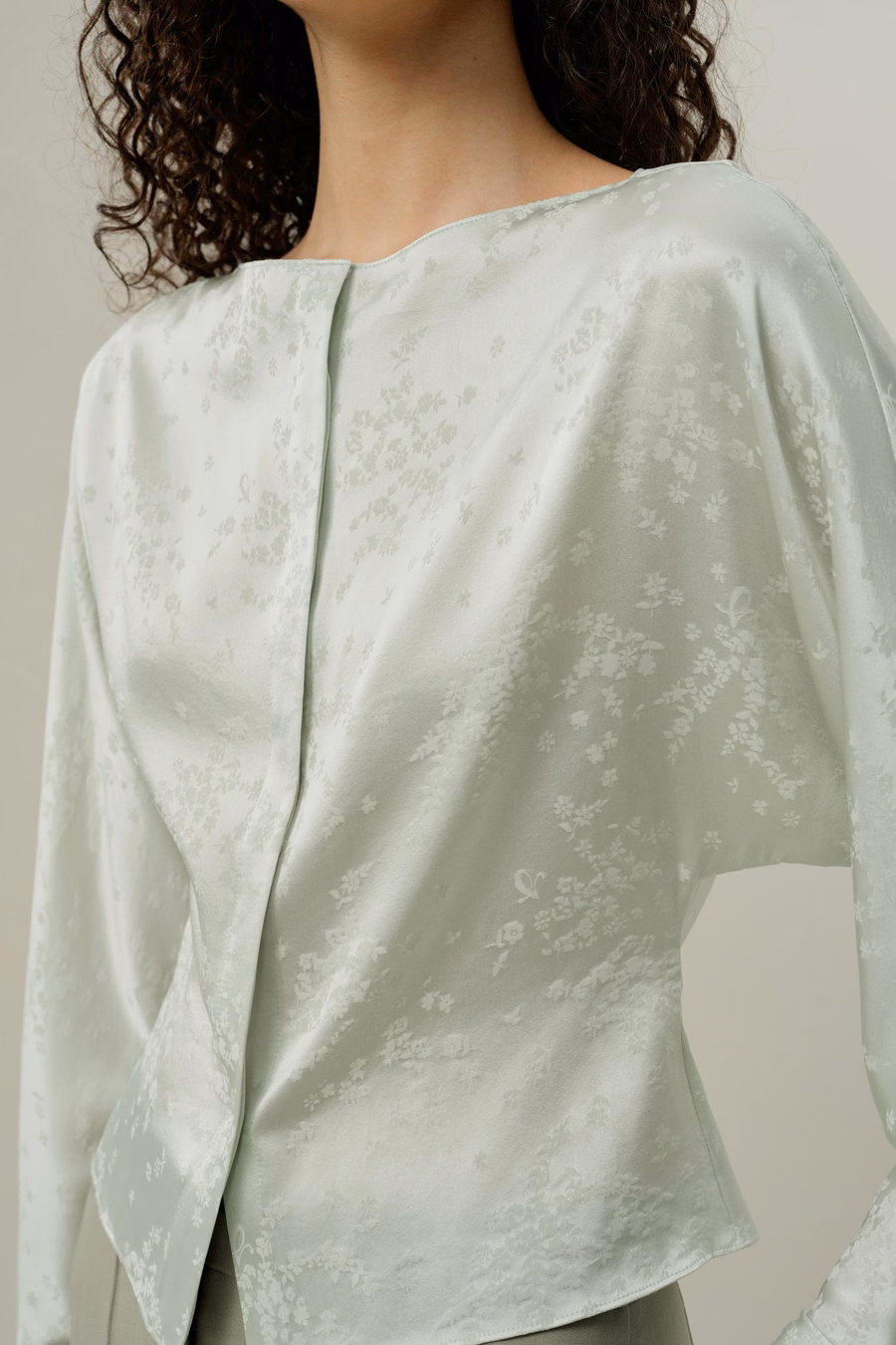 Blouse en soie jacquard YING
