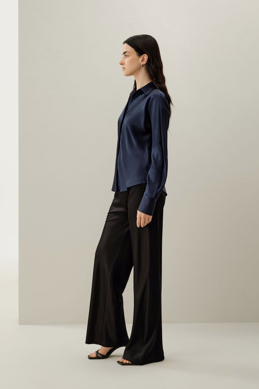 Bias Cut Silk Shirt