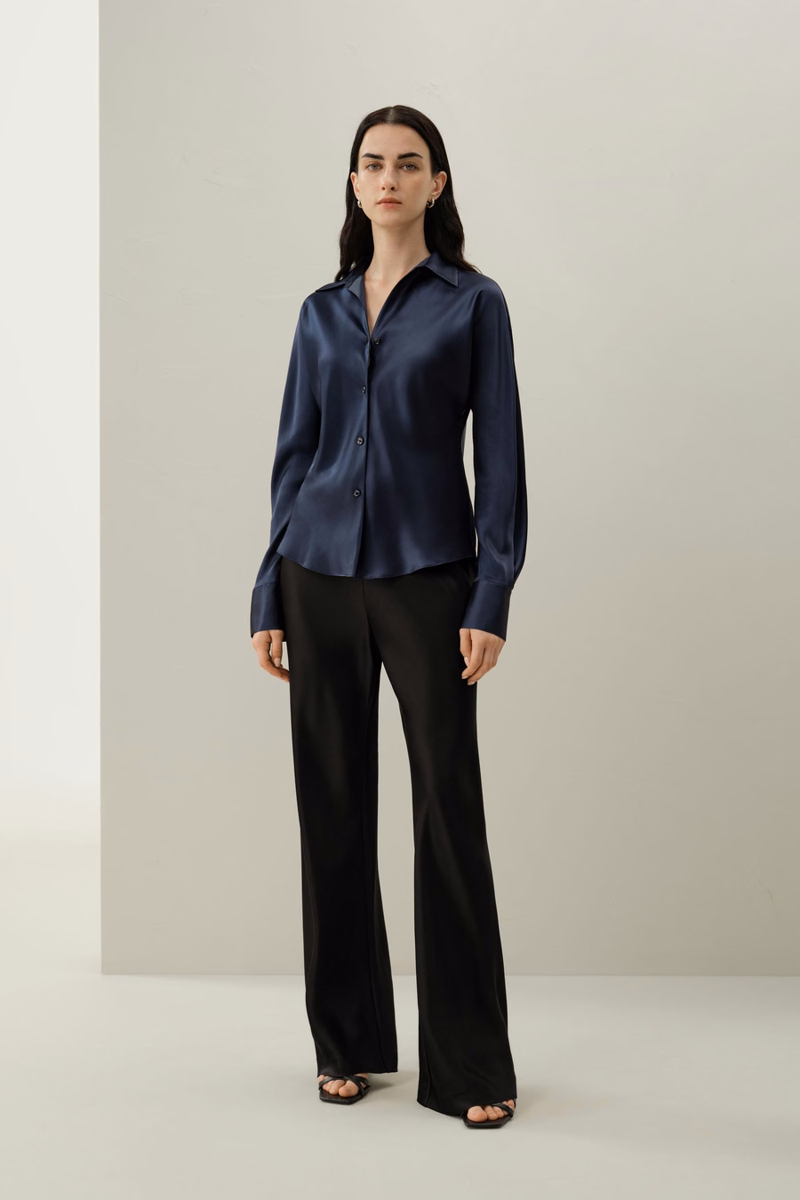 Bias Cut Silk Shirt