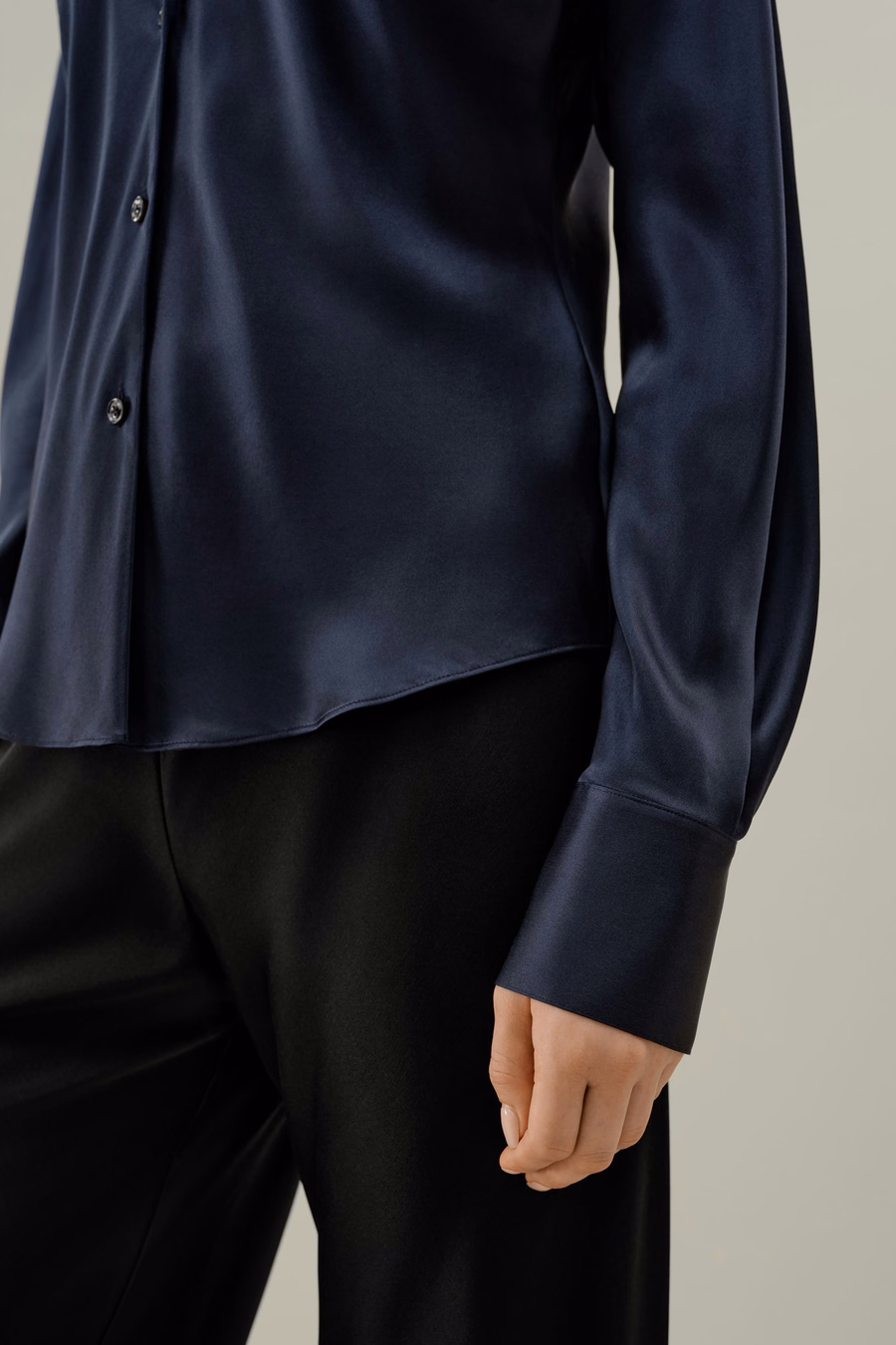 Bias Cut Silk Shirt