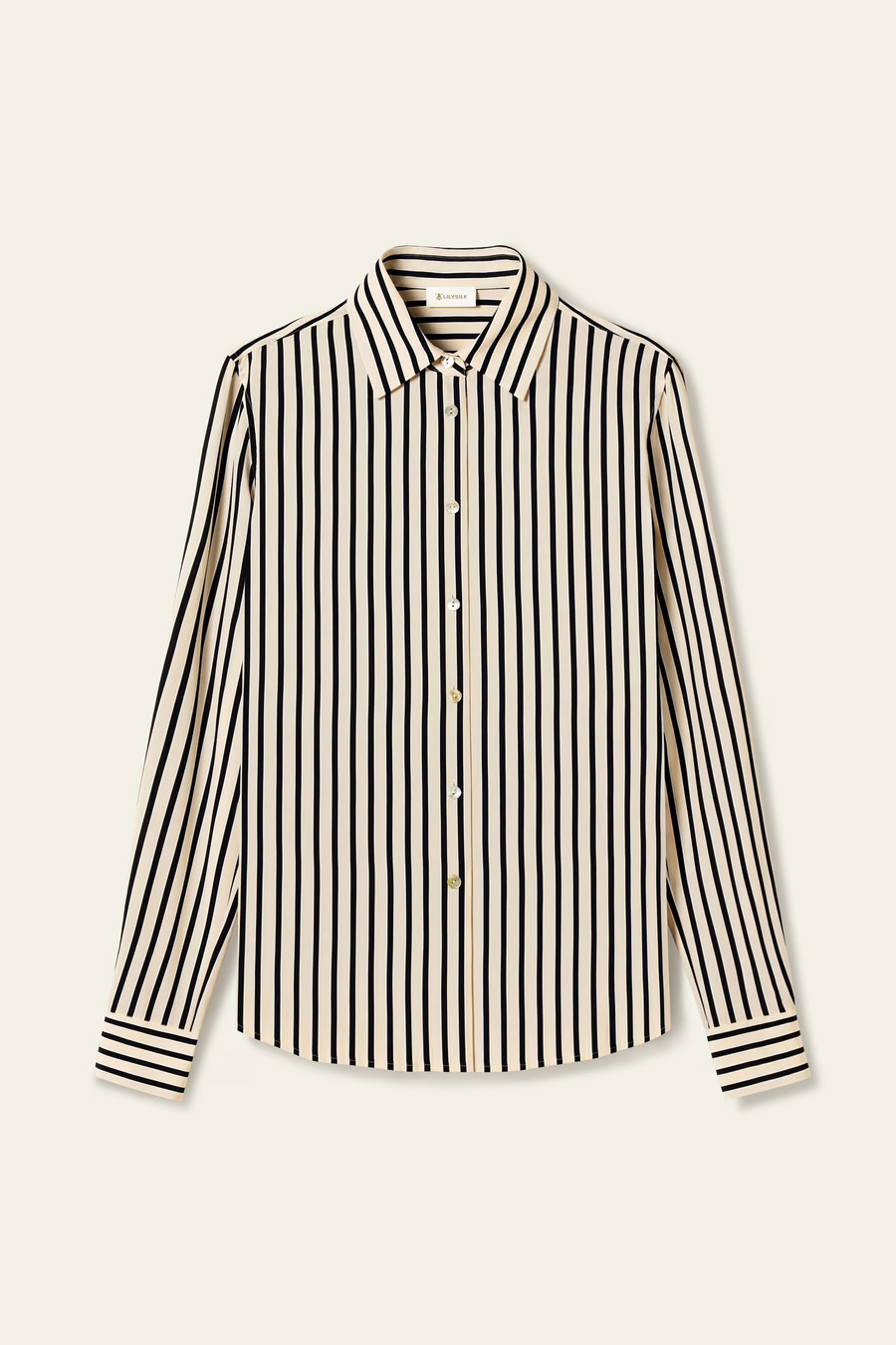 Chemise en Soie Rayée
