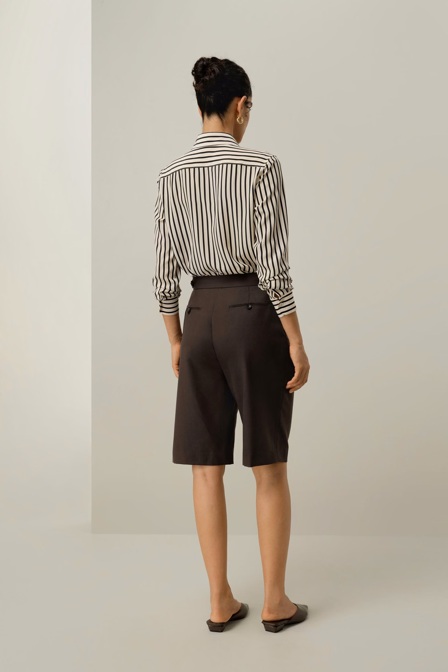 Chemise en Soie Rayée
