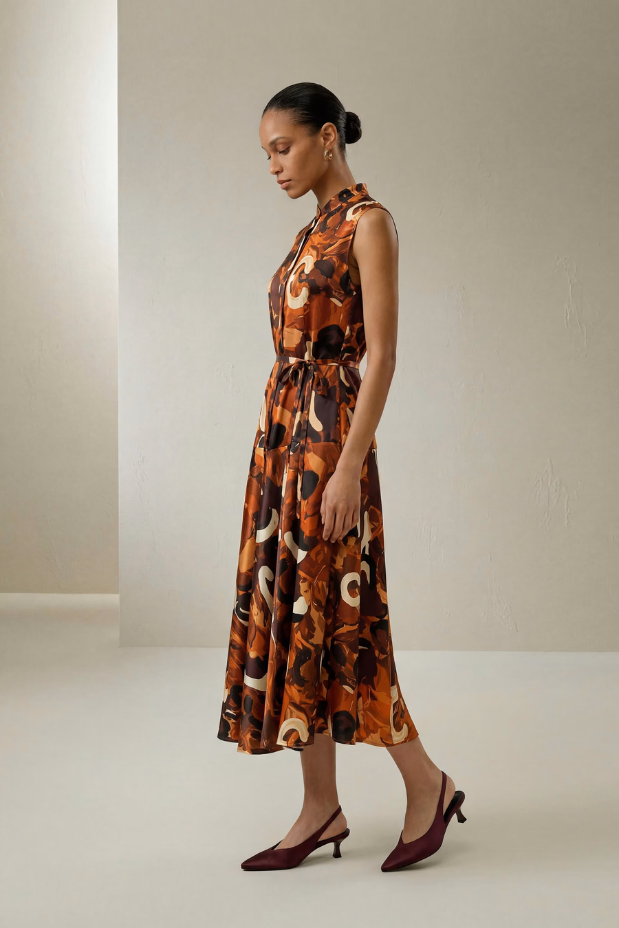 Robe maxi en soie Whisper