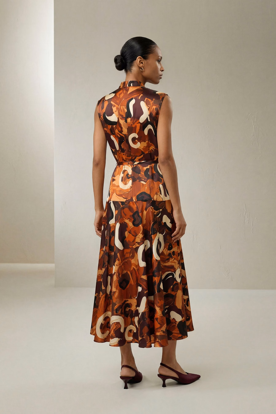 Robe maxi en soie Whisper