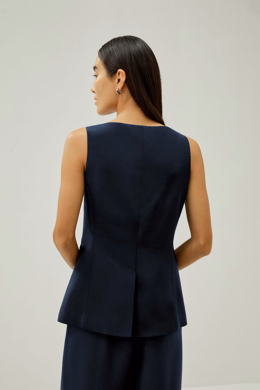 Veste en soie à boutons
