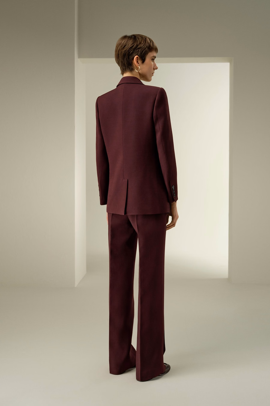 Veste à revers double boutonnage