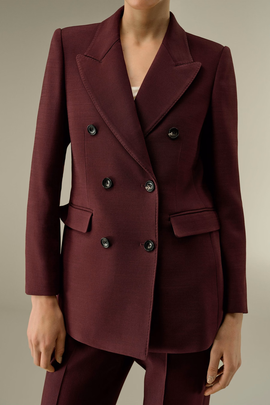 Veste à revers double boutonnage