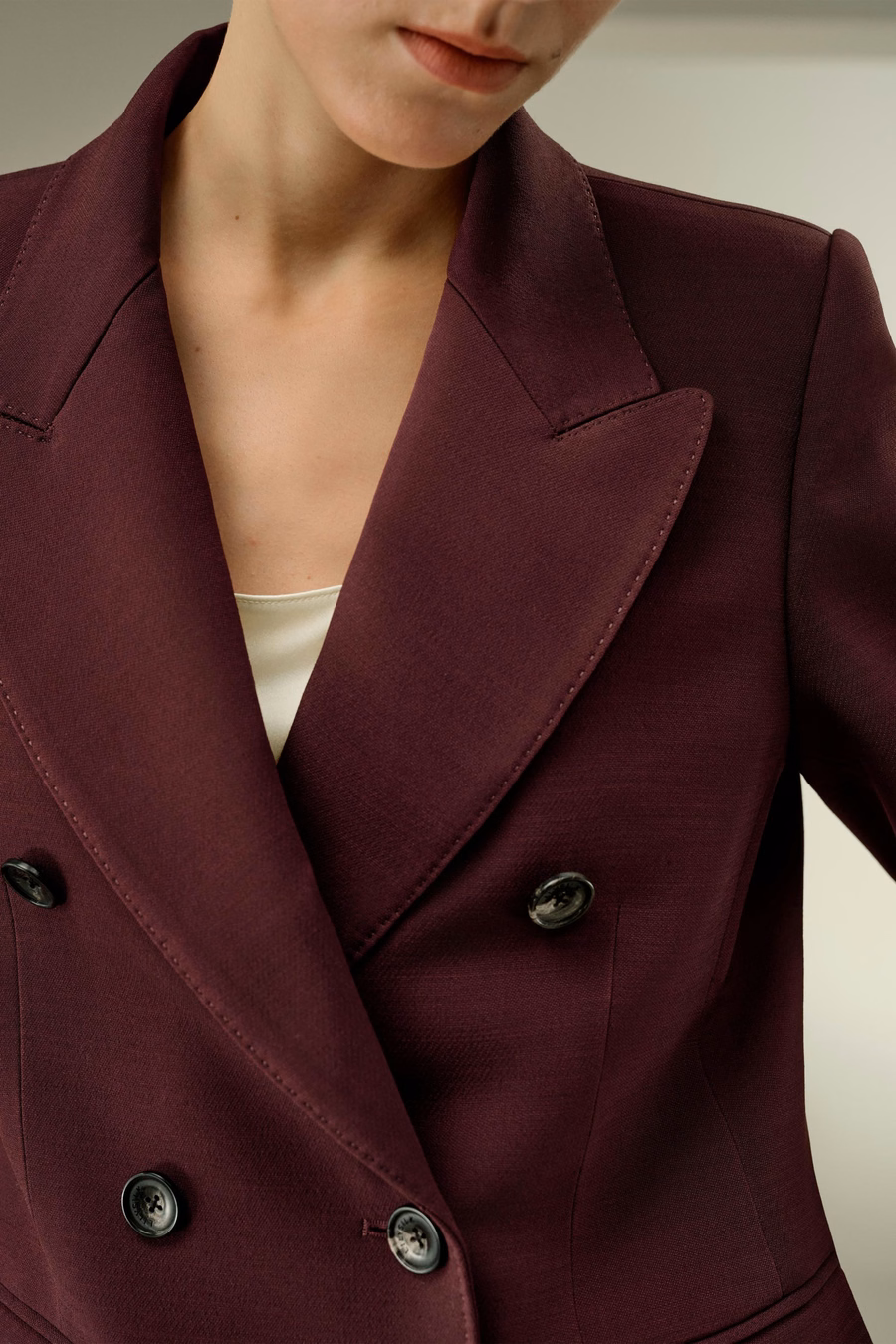 Veste à revers double boutonnage