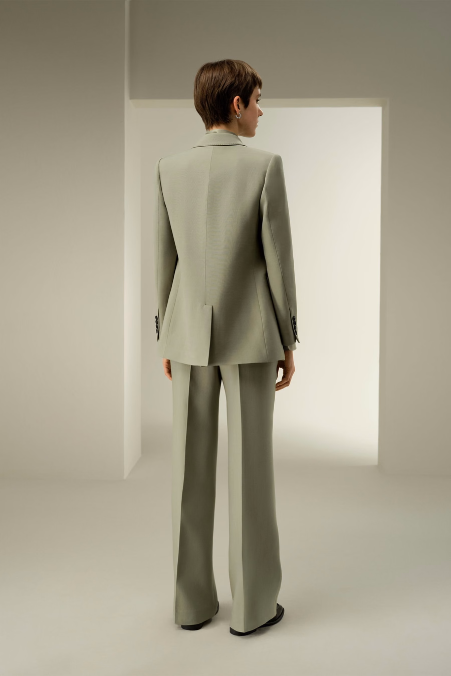 Veste à revers double boutonnage