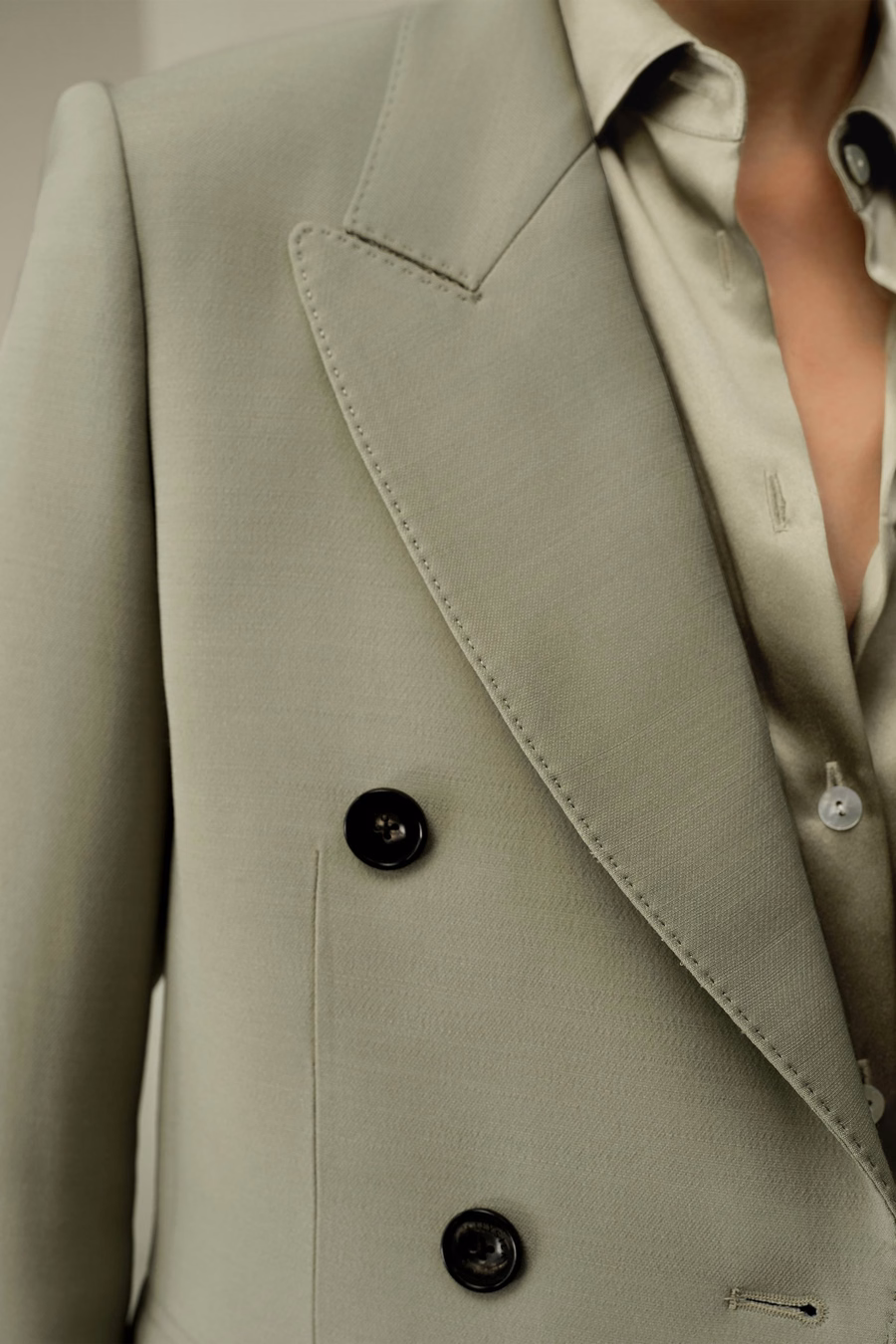 Veste à revers double boutonnage