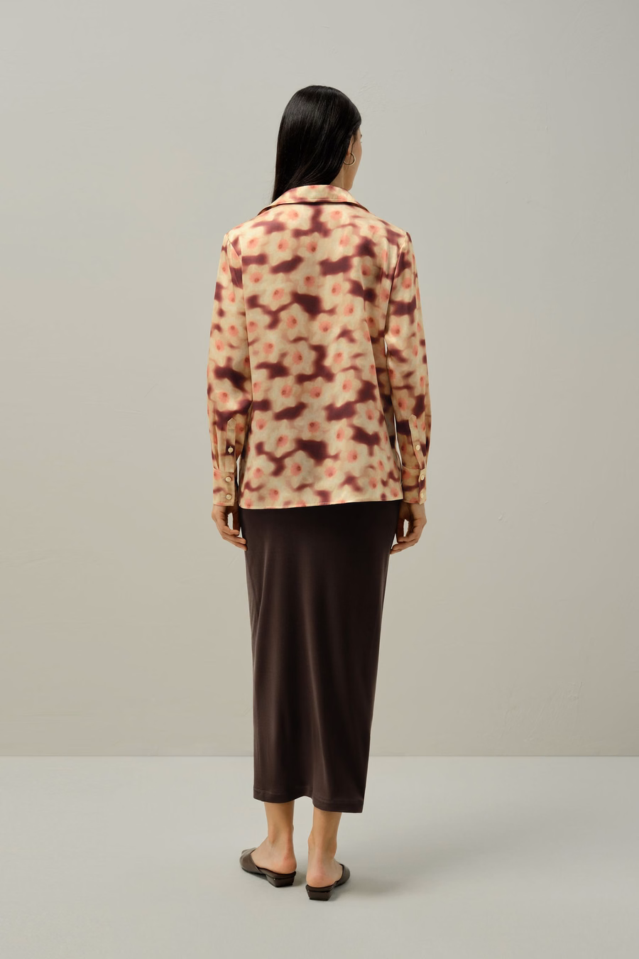 Blouse en soie imprimée Jonquille - Fabriquée avec du tissu Liberty