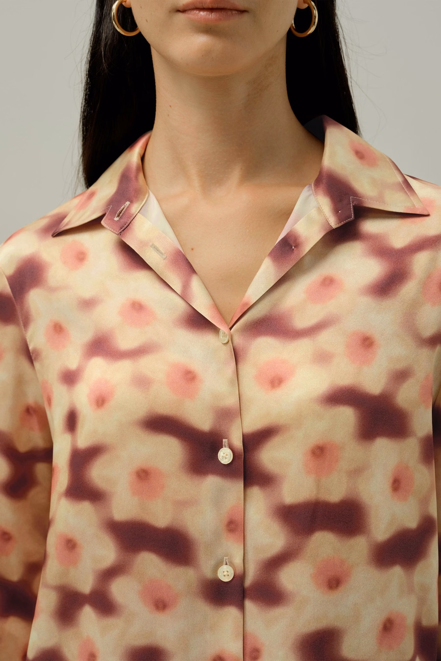 Blouse en soie imprimée Jonquille - Fabriquée avec du tissu Liberty
