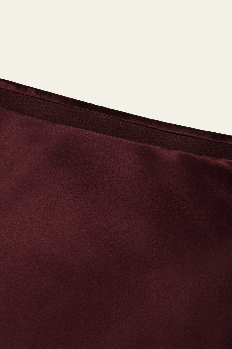 Jupe maxi A-line en soie charmeuse