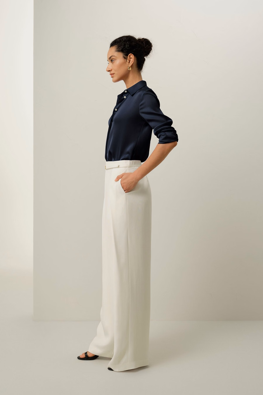 Chemise en Georgette Double Stretch