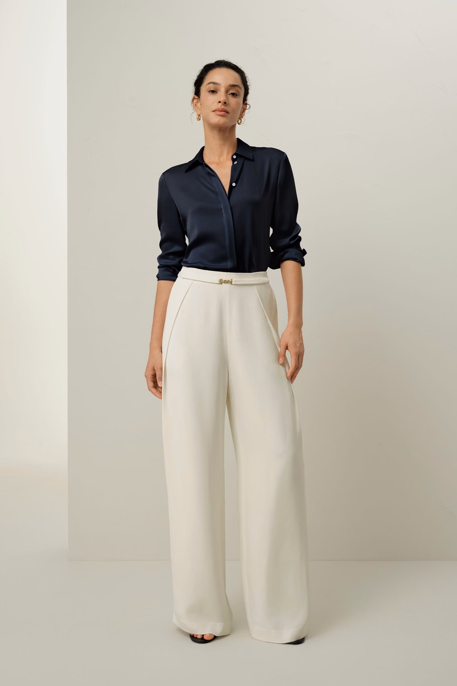 Chemise en Georgette Double Stretch