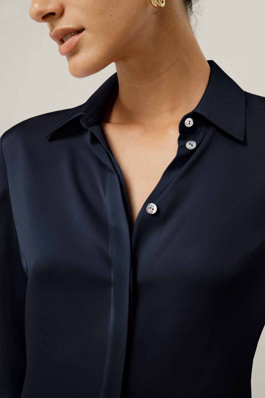 Chemise en Georgette Double Stretch
