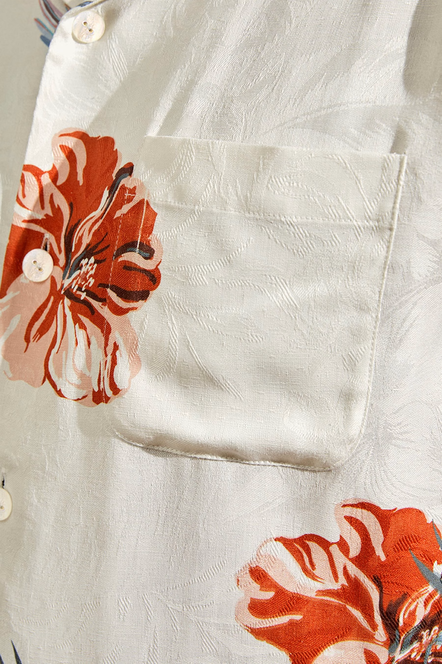 Chemise hibiscus de croisière hawaïenne