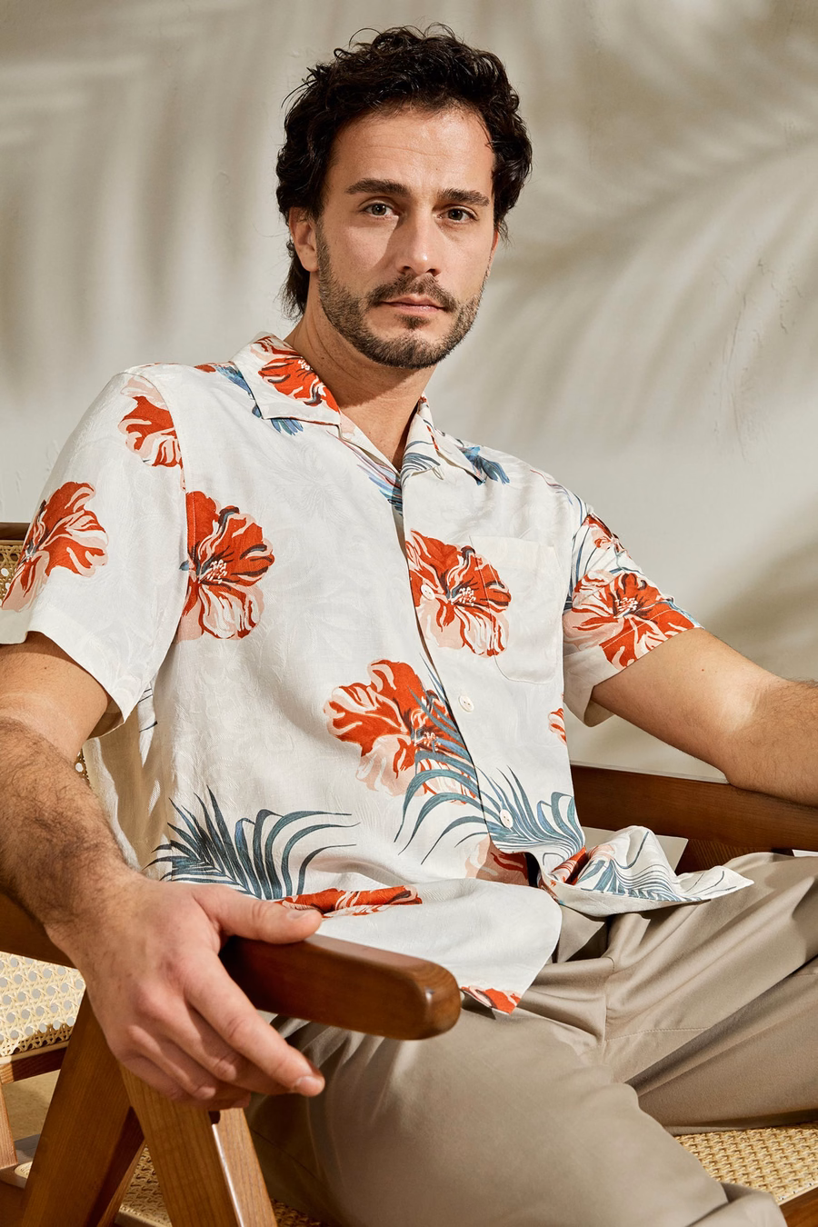 Chemise hibiscus de croisière hawaïenne