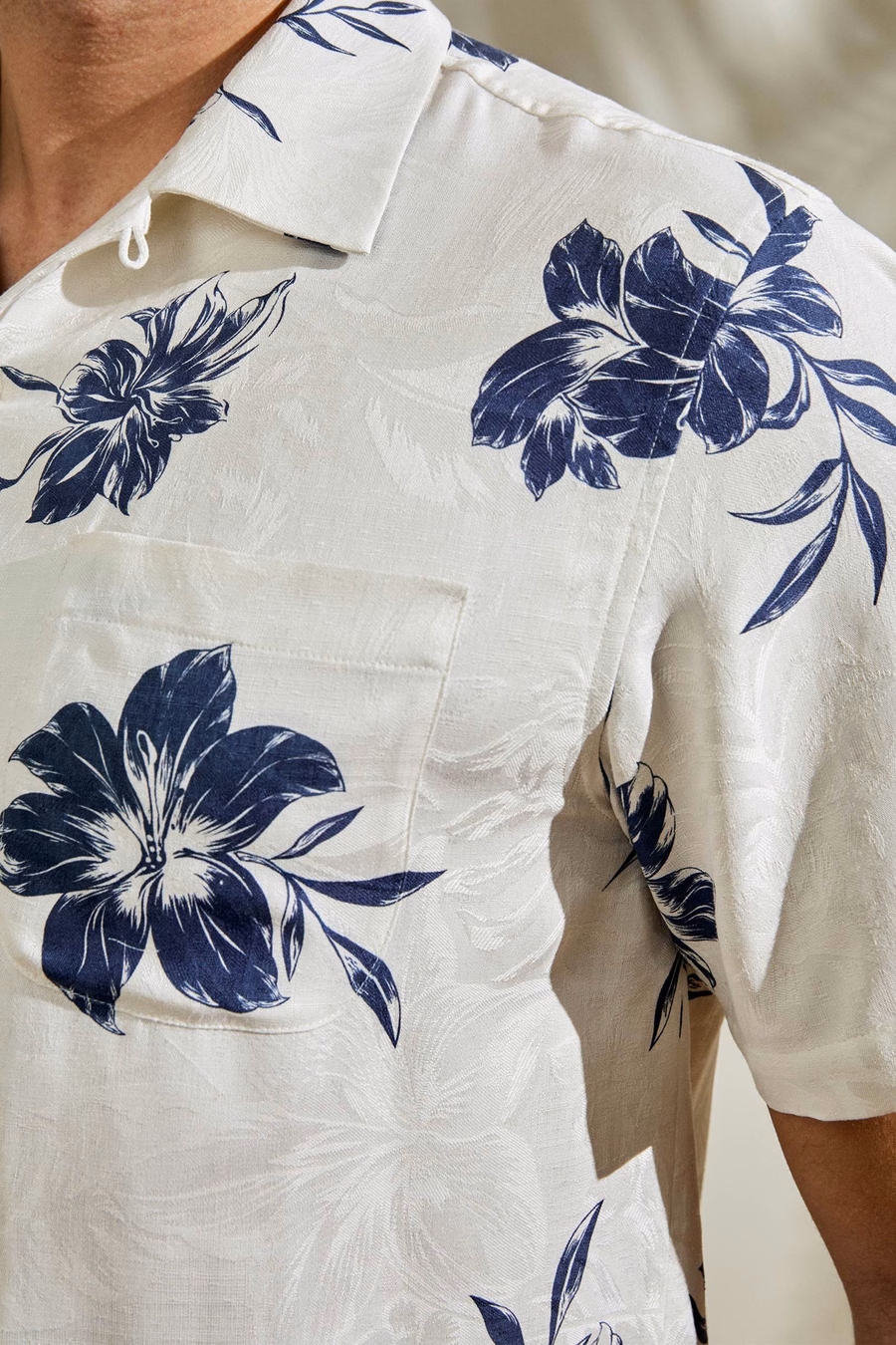 Chemise hawaïenne en soie