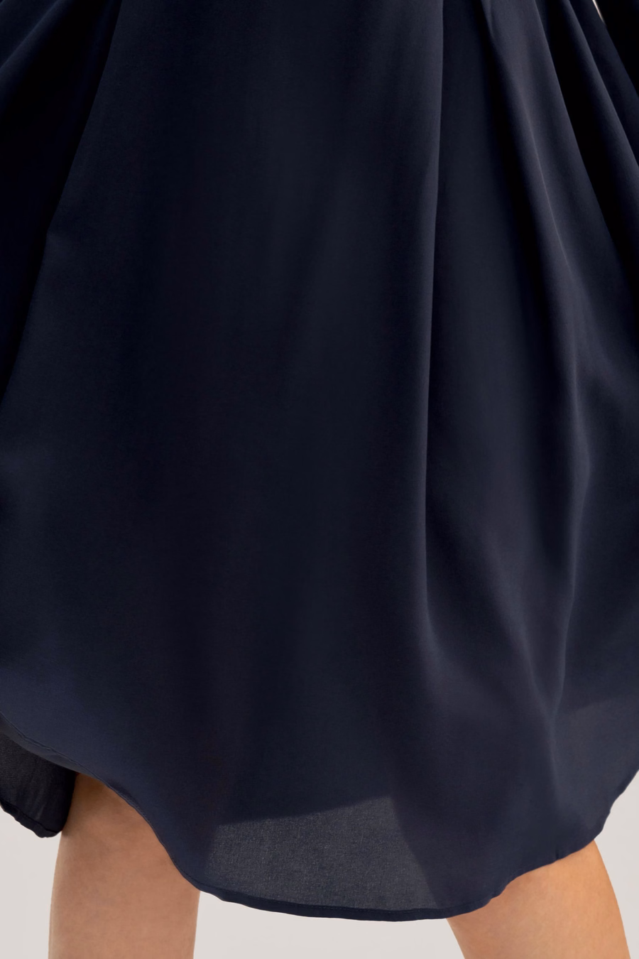 Robe en soie rétro à manches longues pour femmes