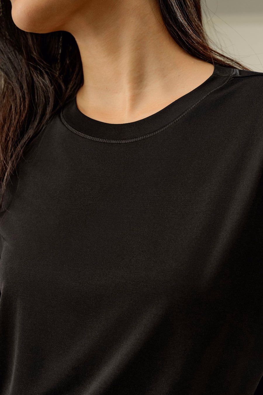 Tee-shirt en Jersey de Soie Surdimensionné