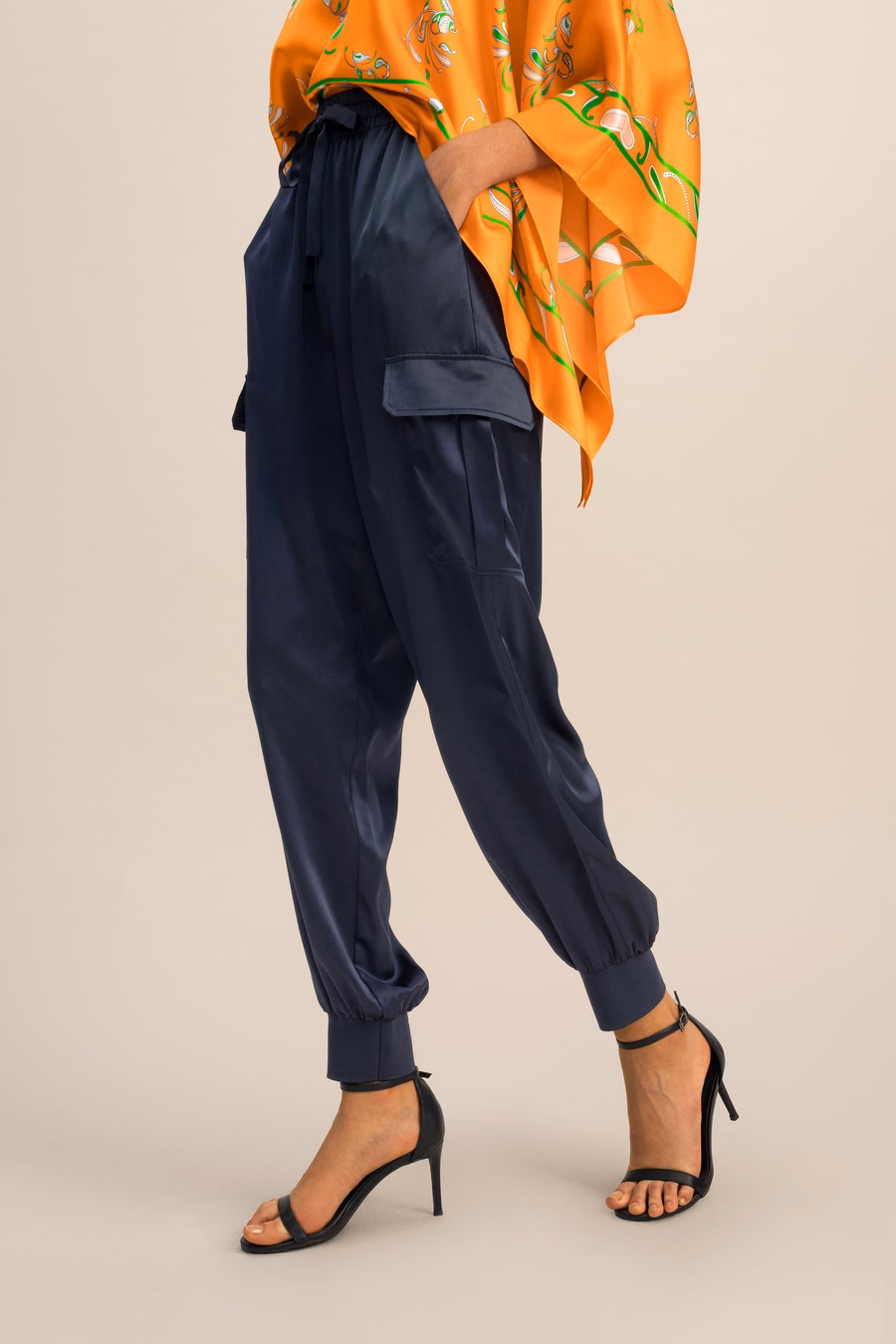 Pantalons en soie safari