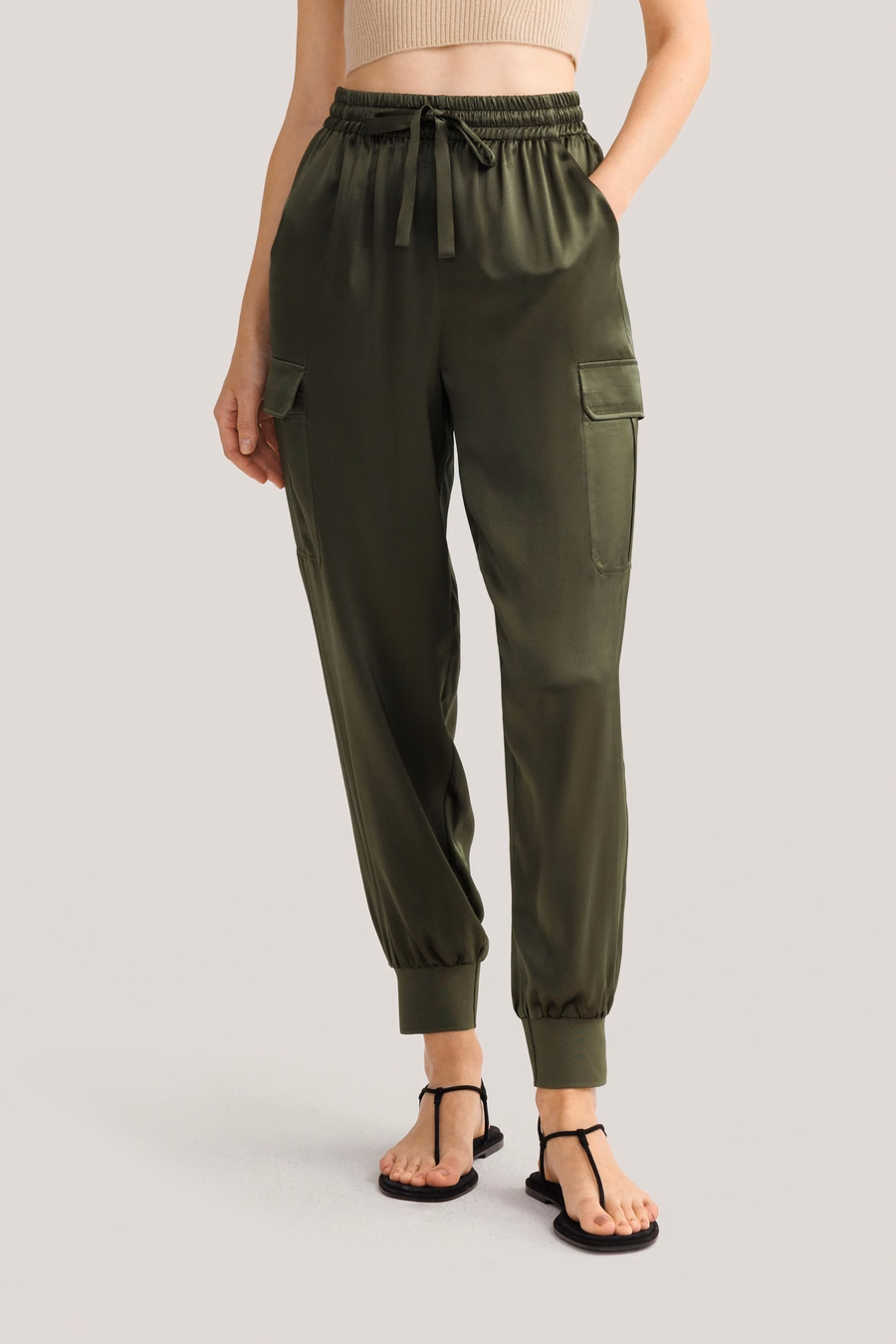Pantalons en soie safari