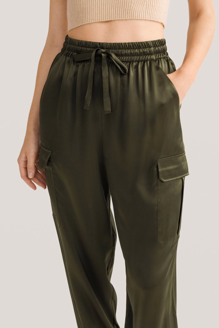 Pantalons en soie safari