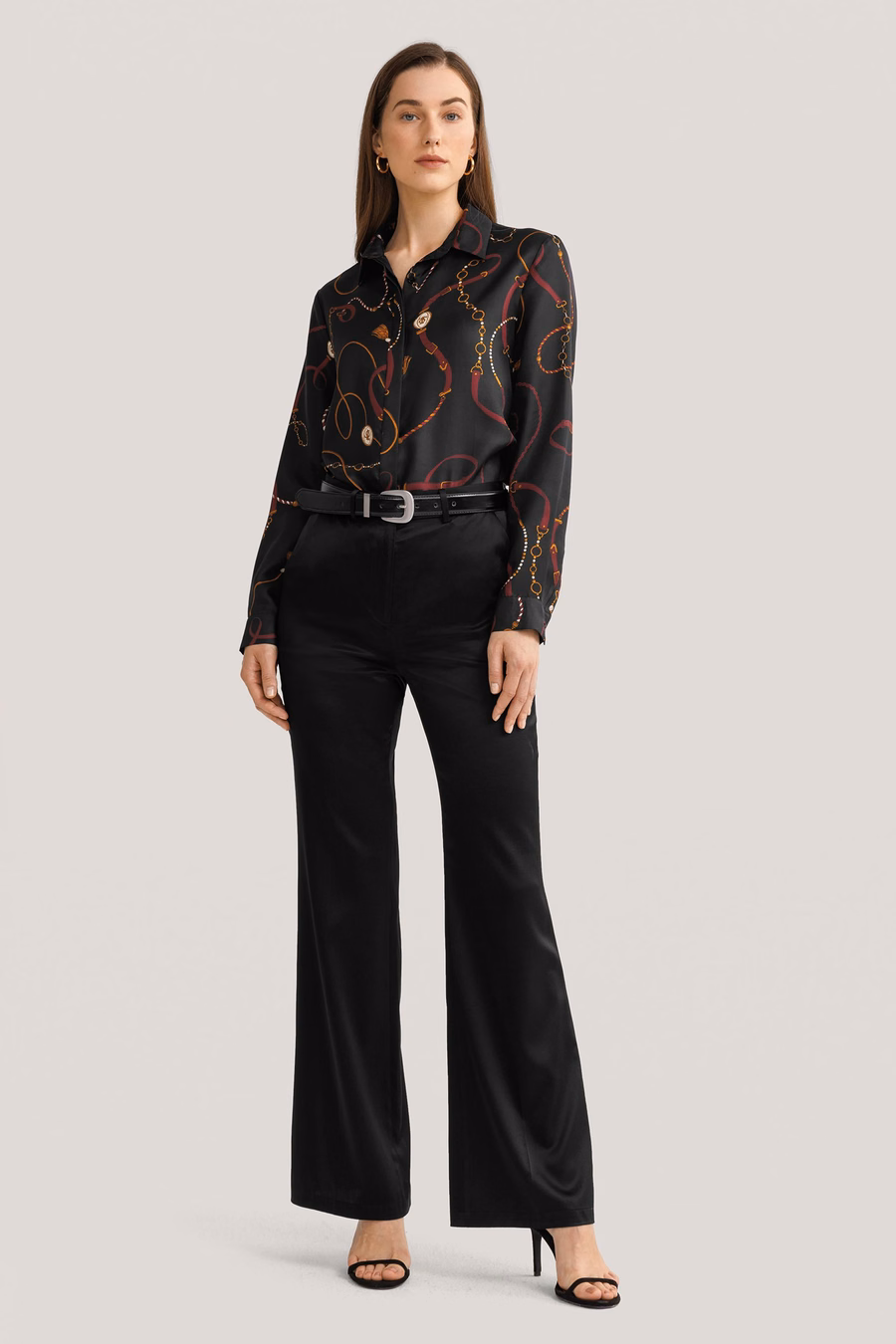 Chemise en soie imprimée Louisville