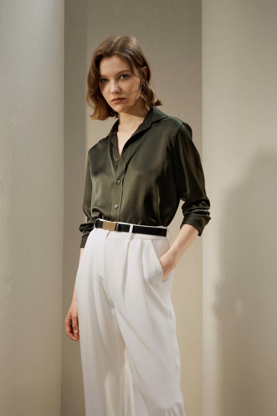 Chemise en soie sur mesure