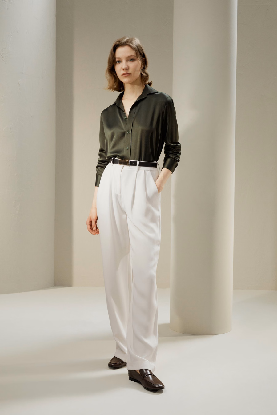 Chemise en soie sur mesure