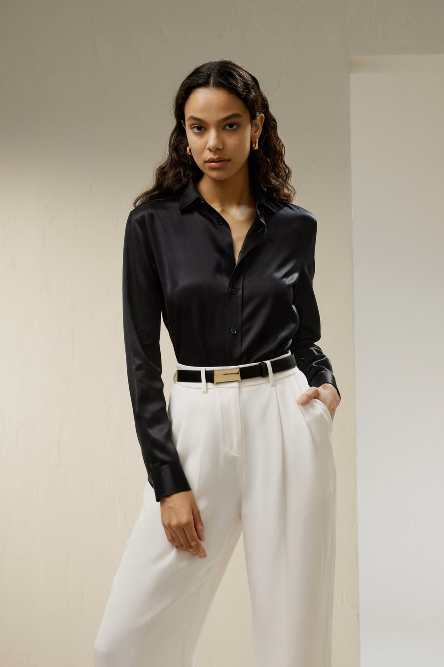 Chemise en soie sur mesure