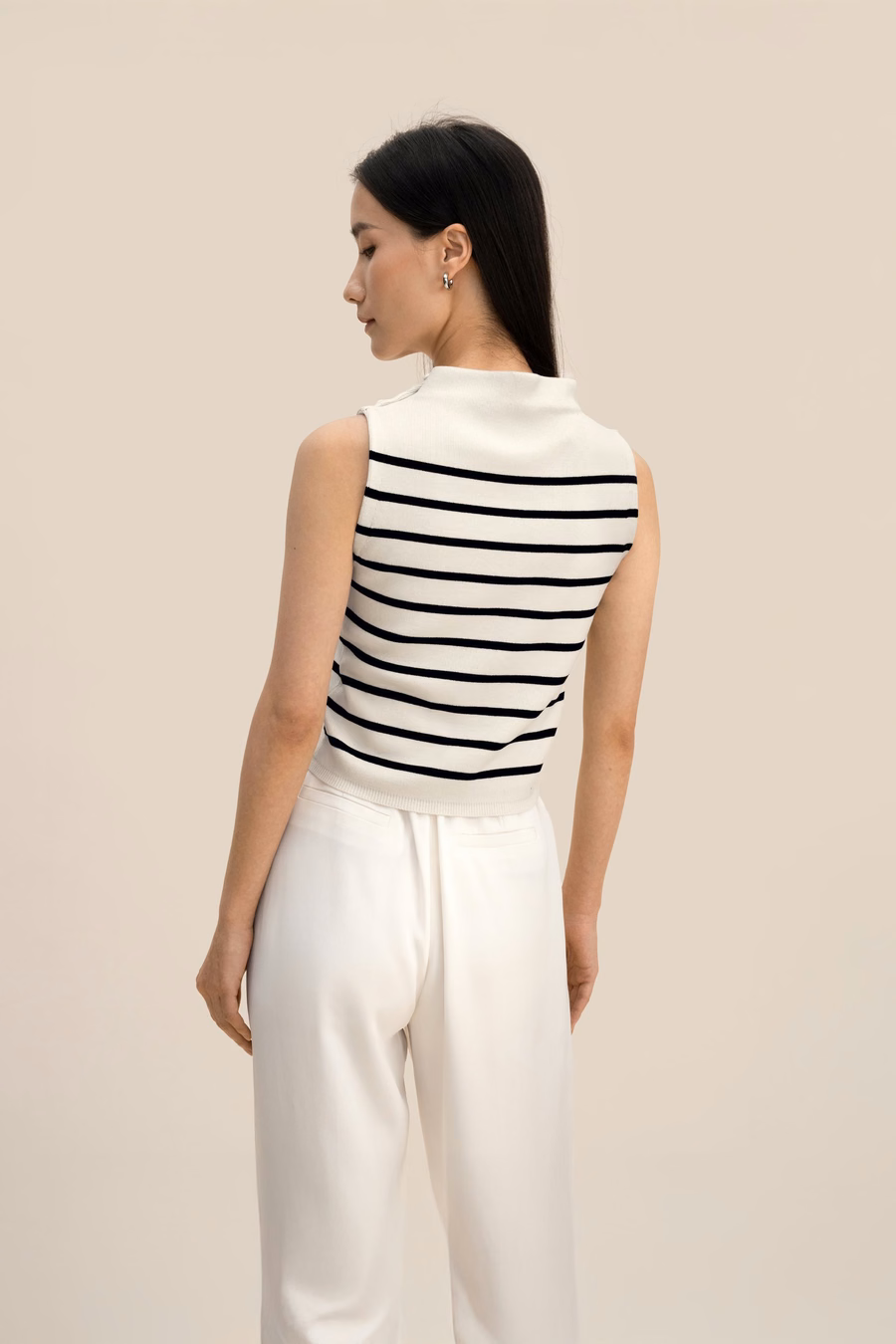 Pull en soie filée cropped