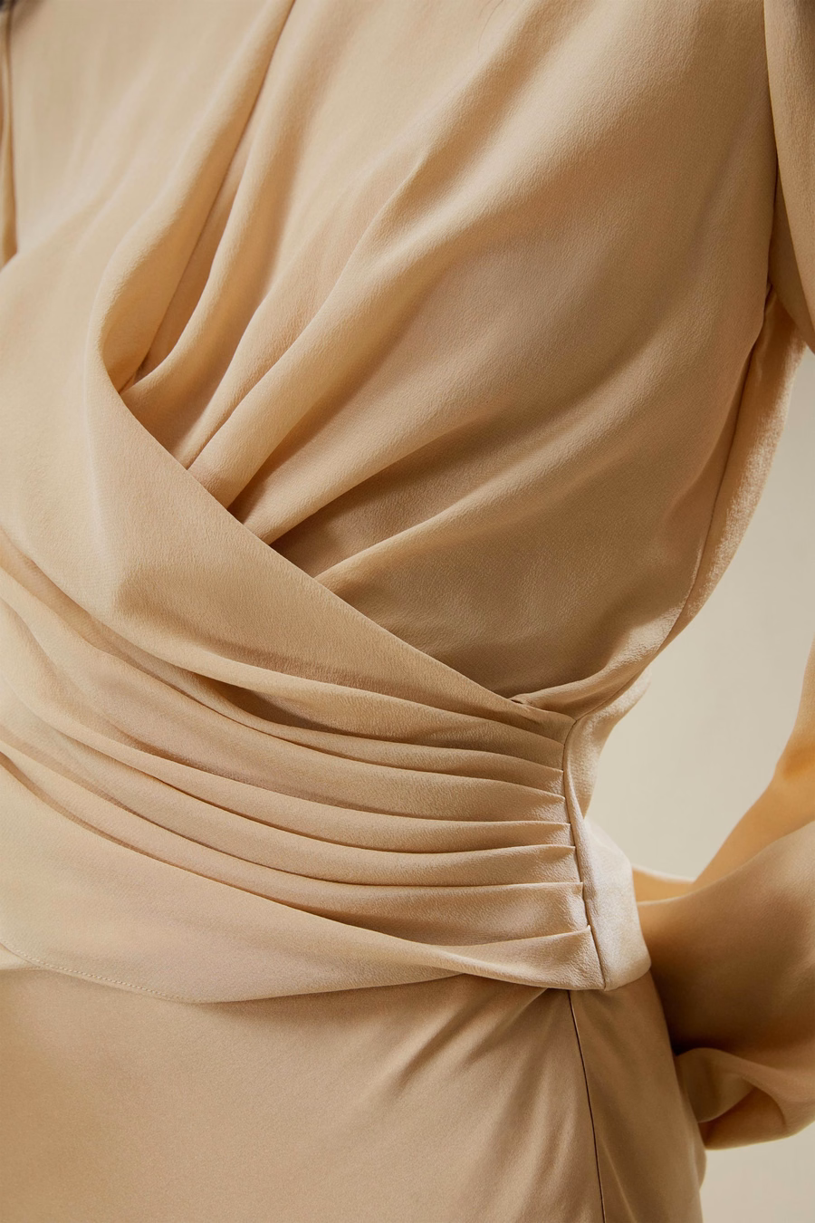 Blouse Crêpe de Chine Taille Cintrée