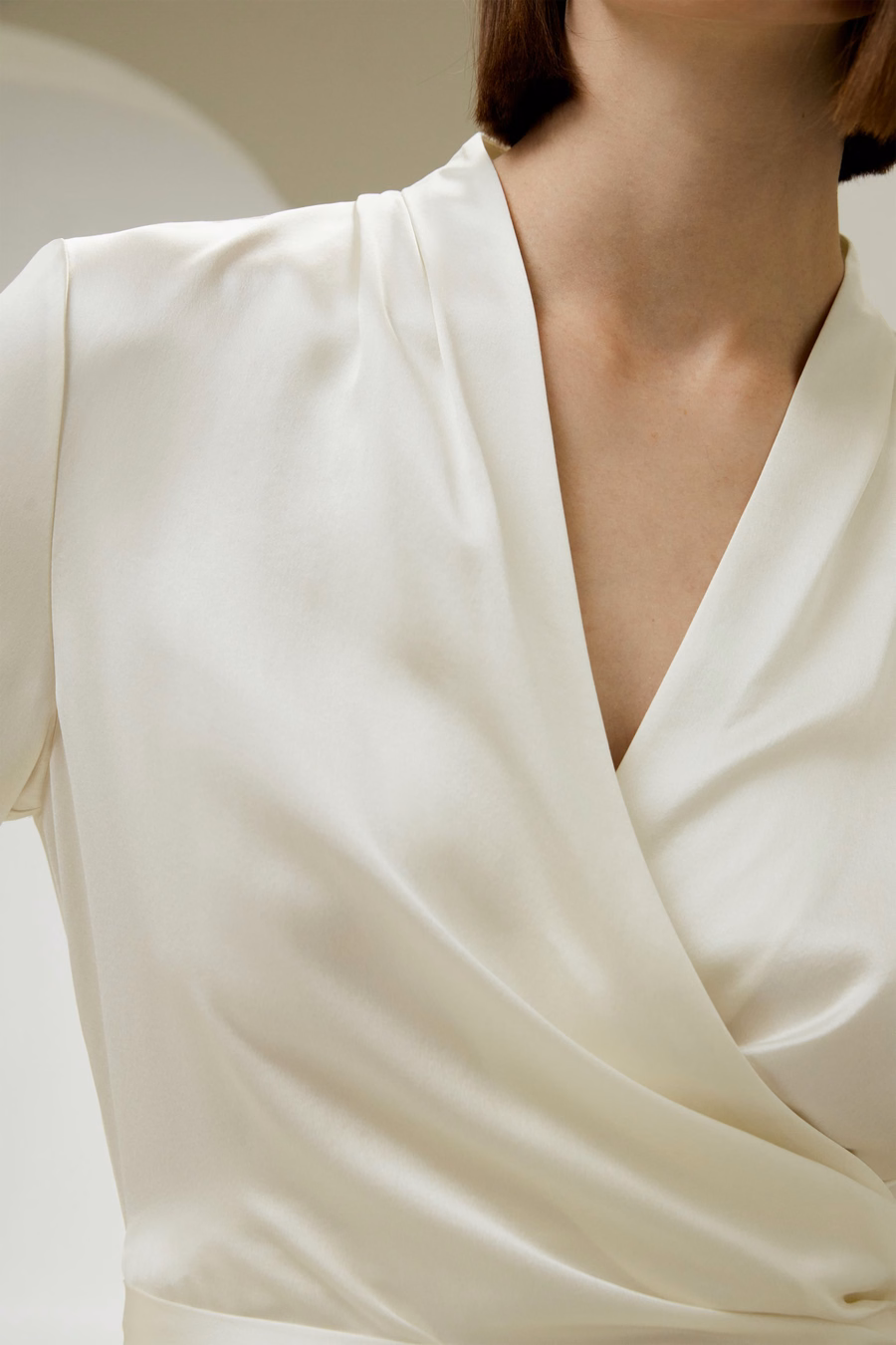 Blouse Enveloppante en Soie