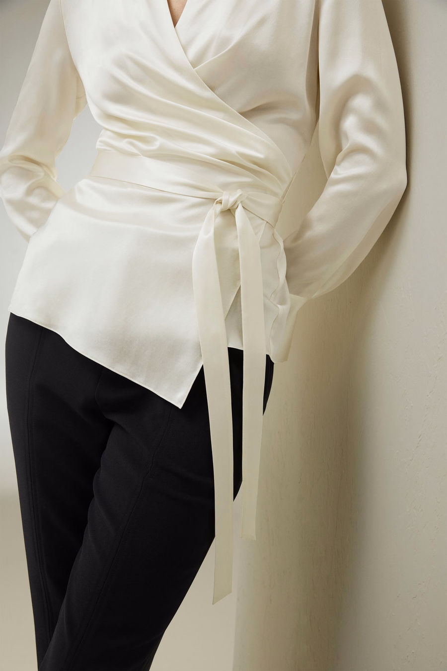 Blouse Enveloppante en Soie