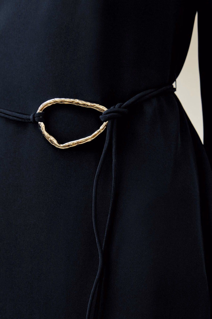 Robe Midi à Encolure Bateau avec Ceinture