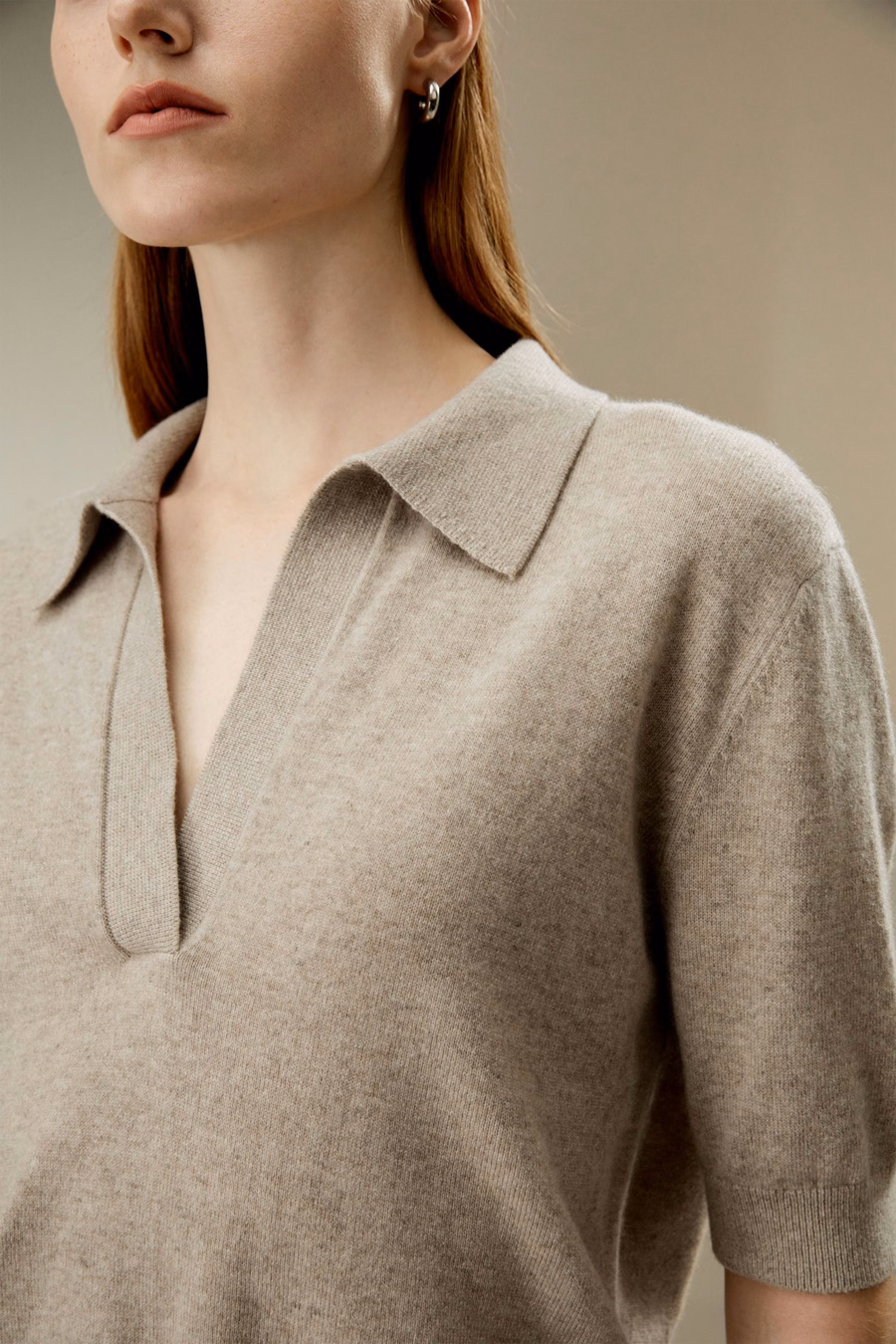 Pull polo en cachemire pour bébé