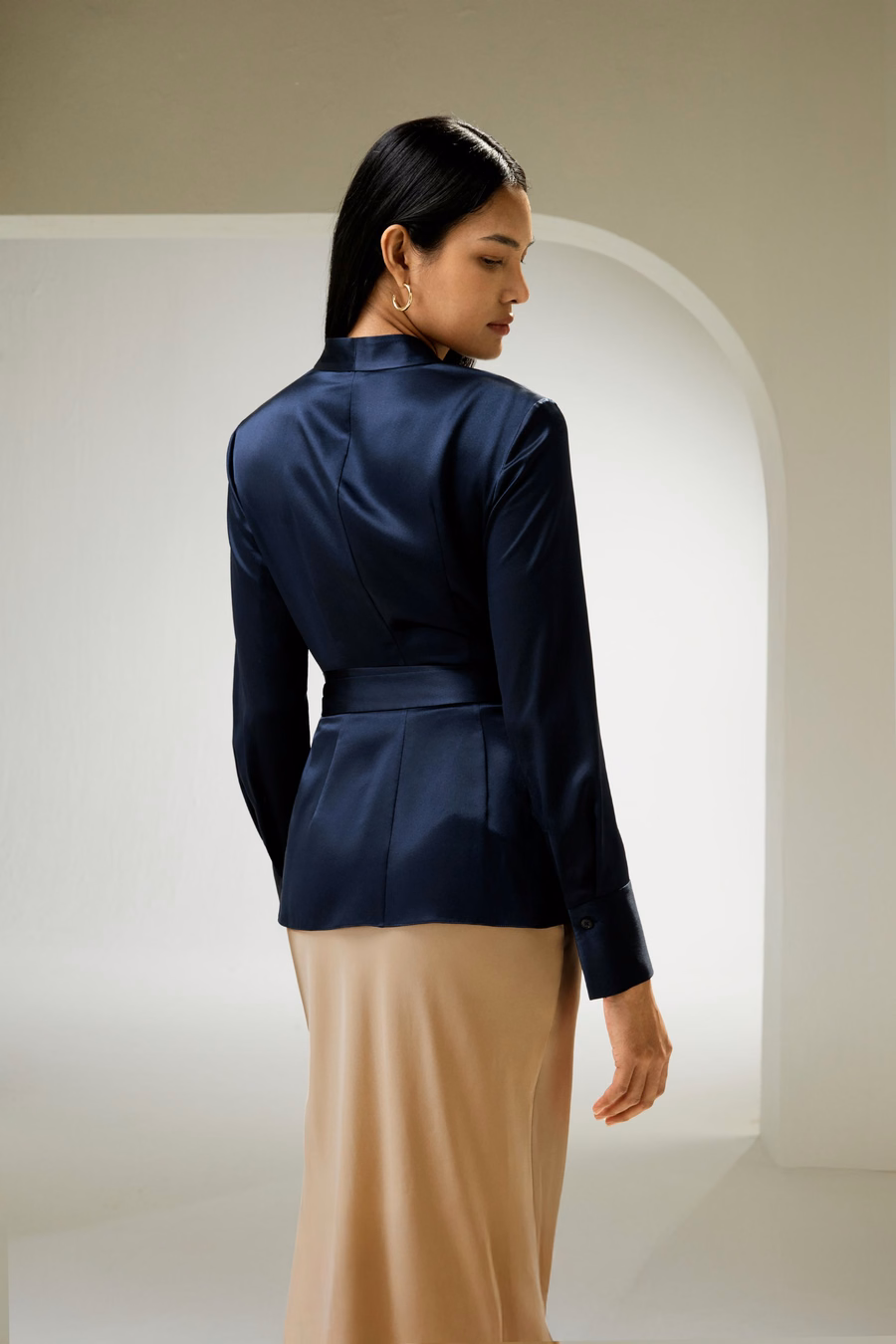 Blouse Enveloppante en Soie